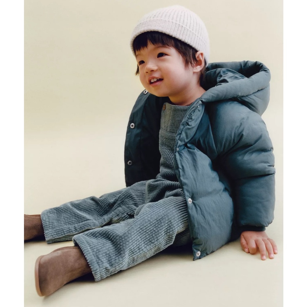 ZARA THICK CORDUROY OVERALLS